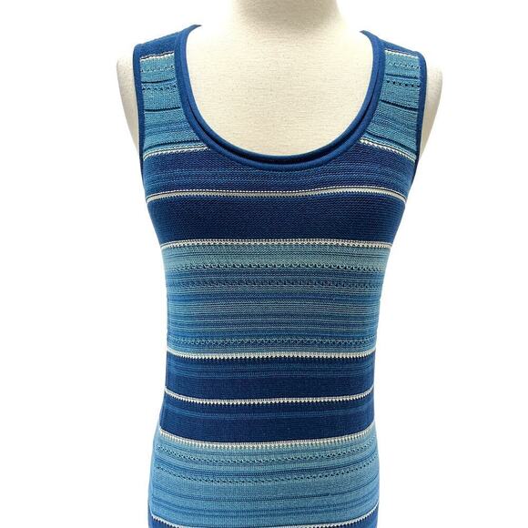 Lauren Ralph Lauren NWT Sleeveless Knit Tank Dress Cotton Striped Blue Small - Picture 5 of 8